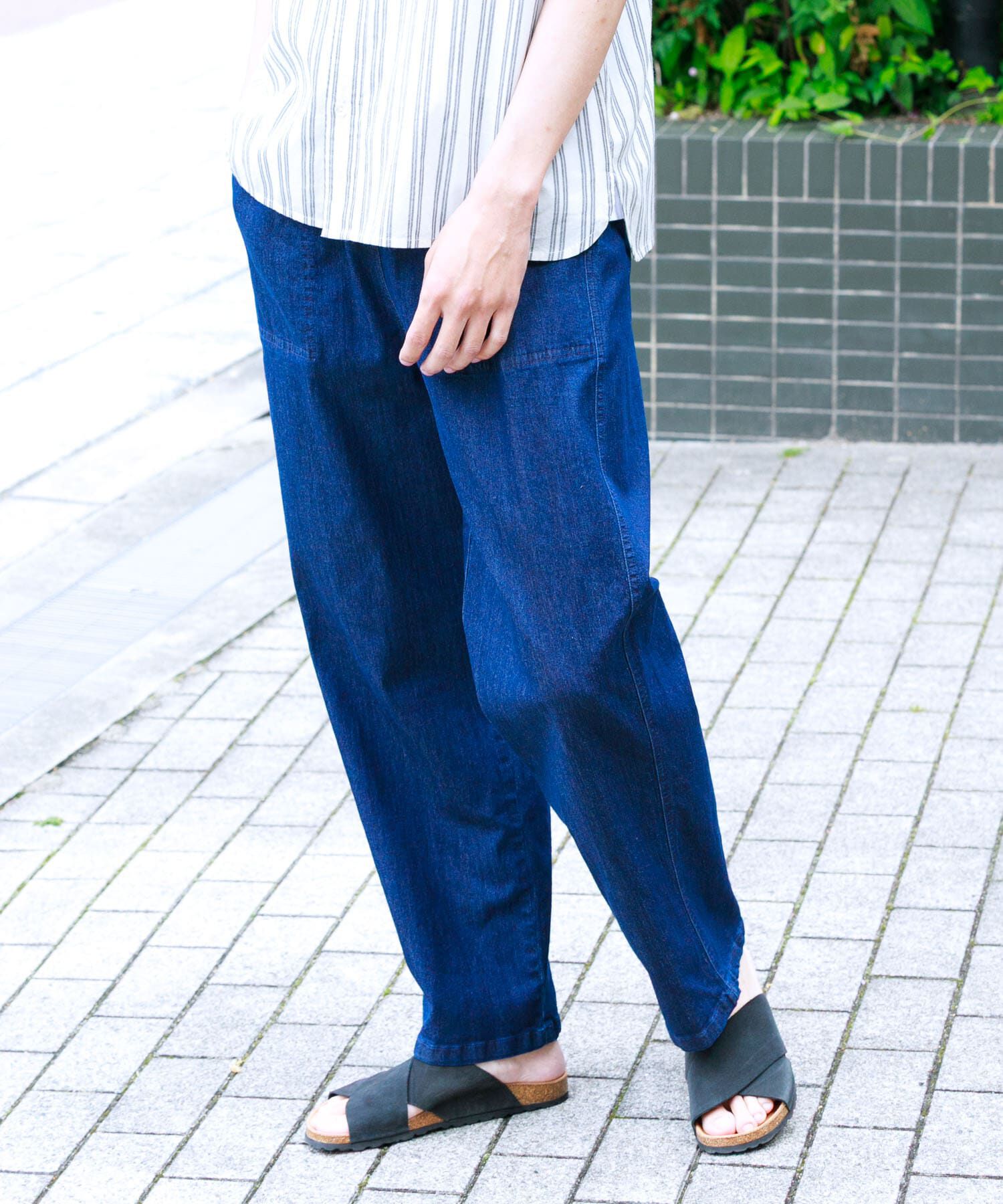 Sonny Label 「接触冷感デニムイージーパンツ」|デニム|