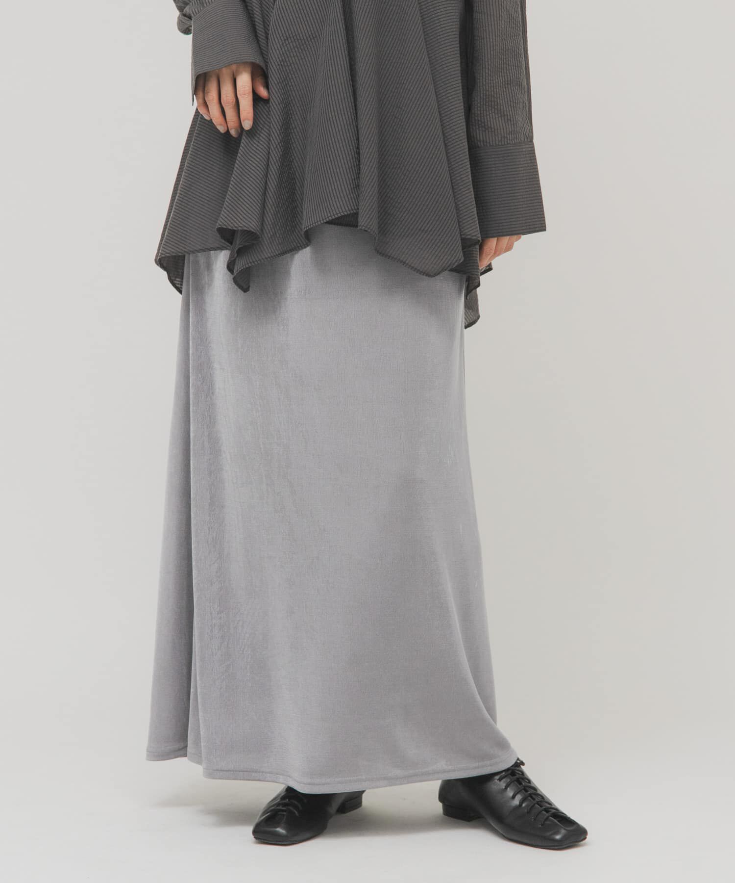  「シャイニーイージースカート」|スカート|グレー