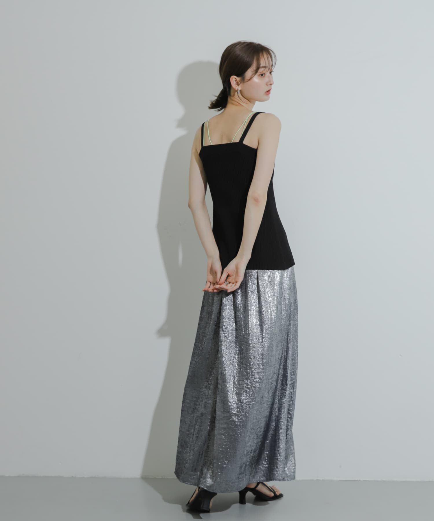 SENSE OF PLACE by URBAN RESEARCH「フロントリボンニットキャミソール」|キャミソール|