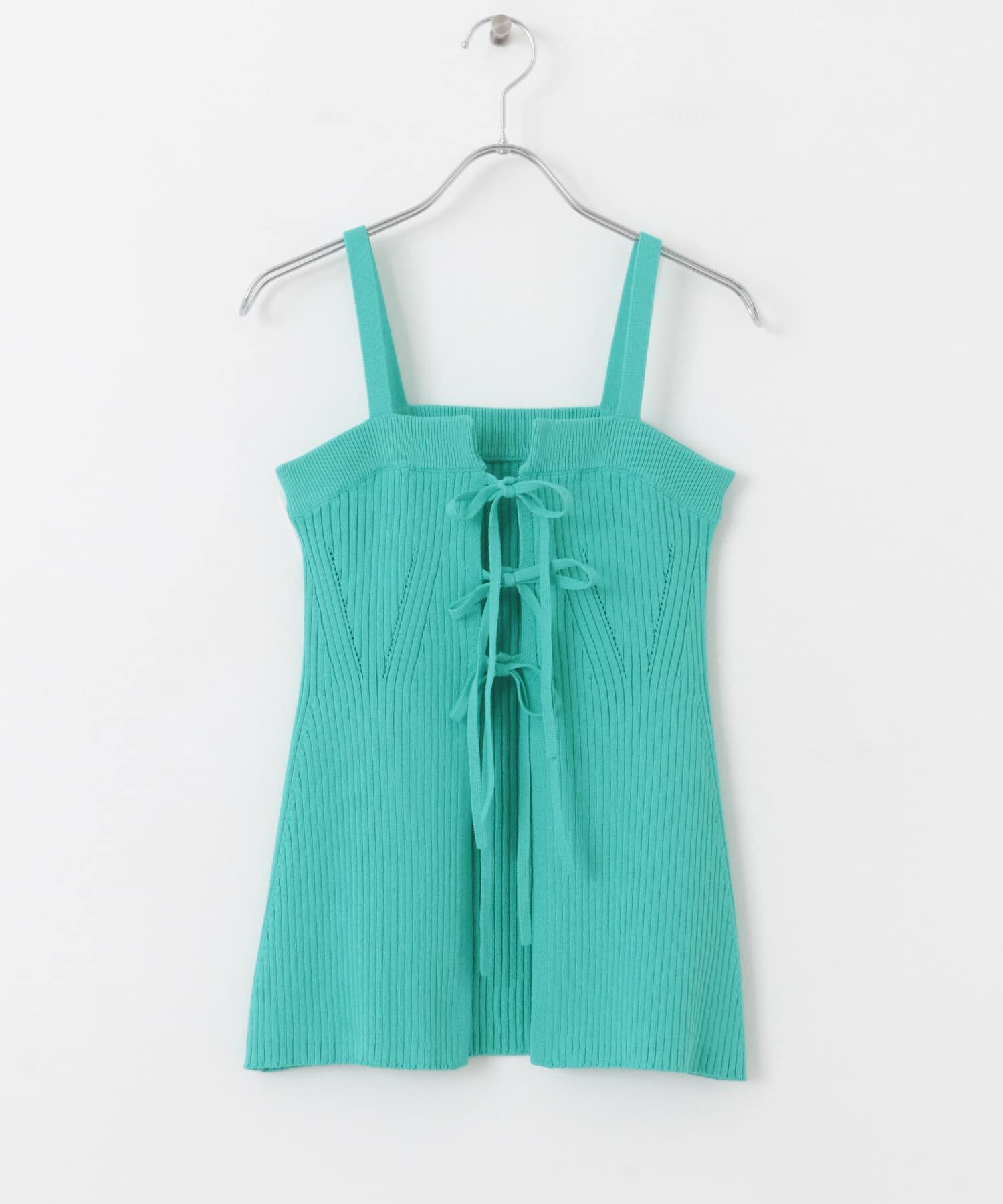 SENSE OF PLACE by URBAN RESEARCH「フロントリボンニットキャミソール」|キャミソール|