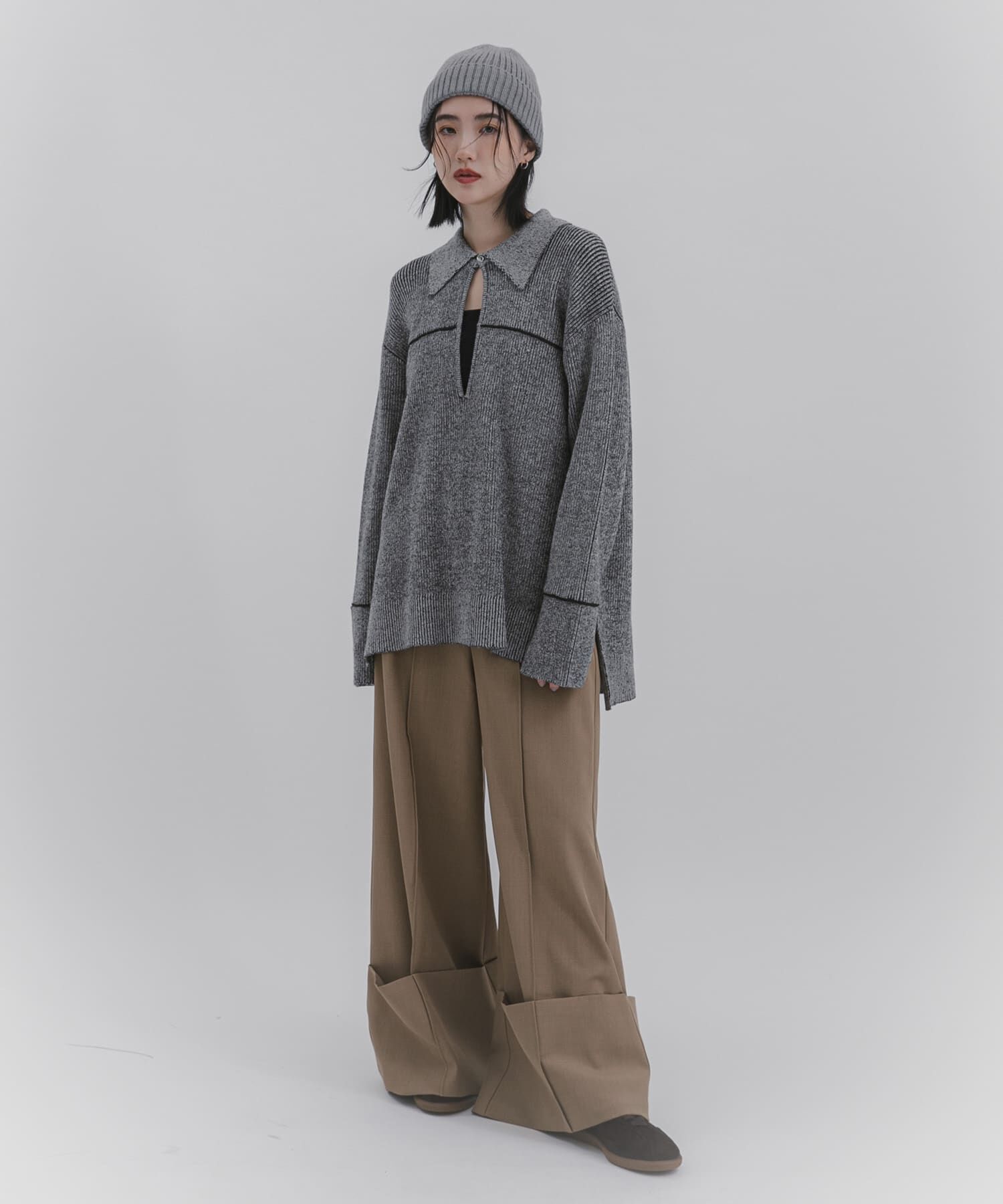 SENSE OF PLACE by URBAN RESEARCH「ルーズフカVネックセーター」|ニット・セーター|