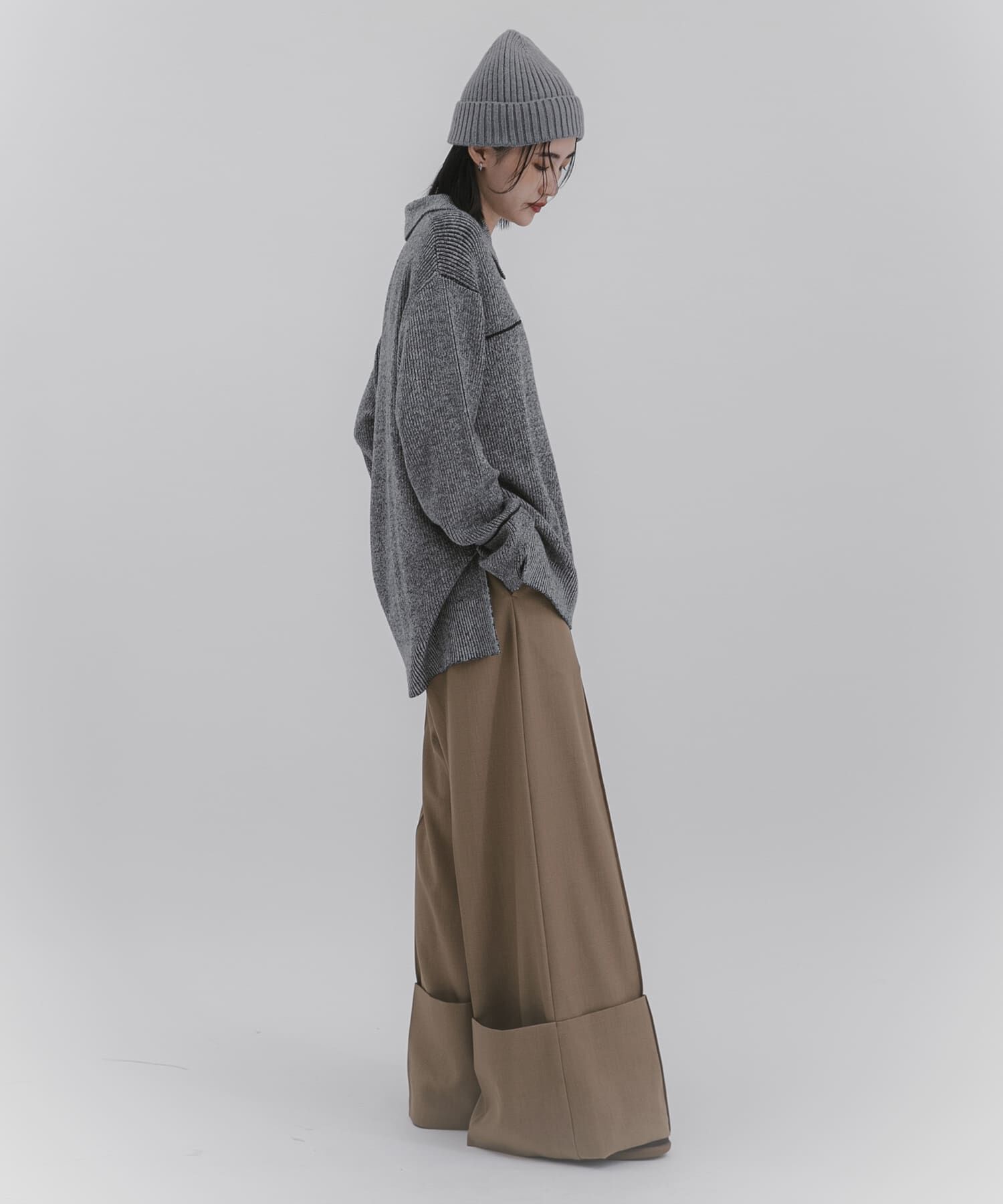 SENSE OF PLACE by URBAN RESEARCH「ルーズフカVネックセーター」|ニット・セーター|