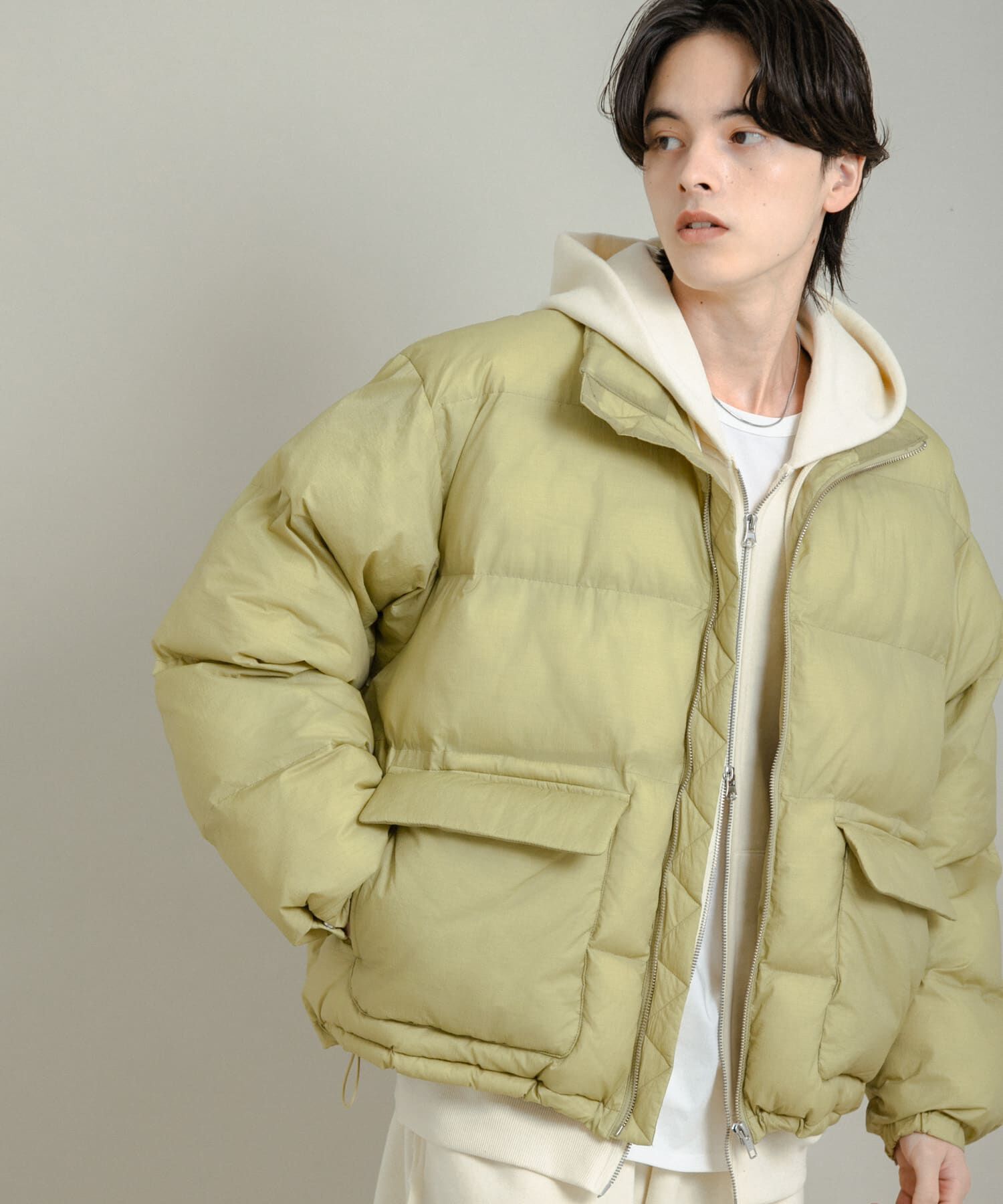 SENSE OF PLACE by URBAN RESEARCH「パデッドブルゾン」|ブルゾン・スタジャン|イエロー