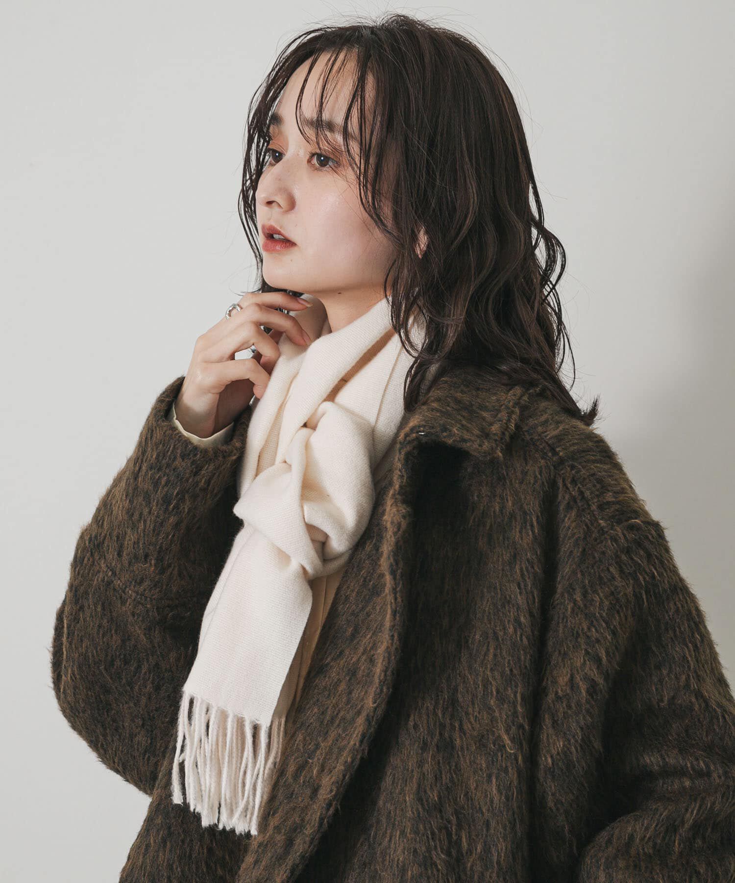 SENSE OF PLACE by URBAN RESEARCH「フリンジストール」|マフラー|