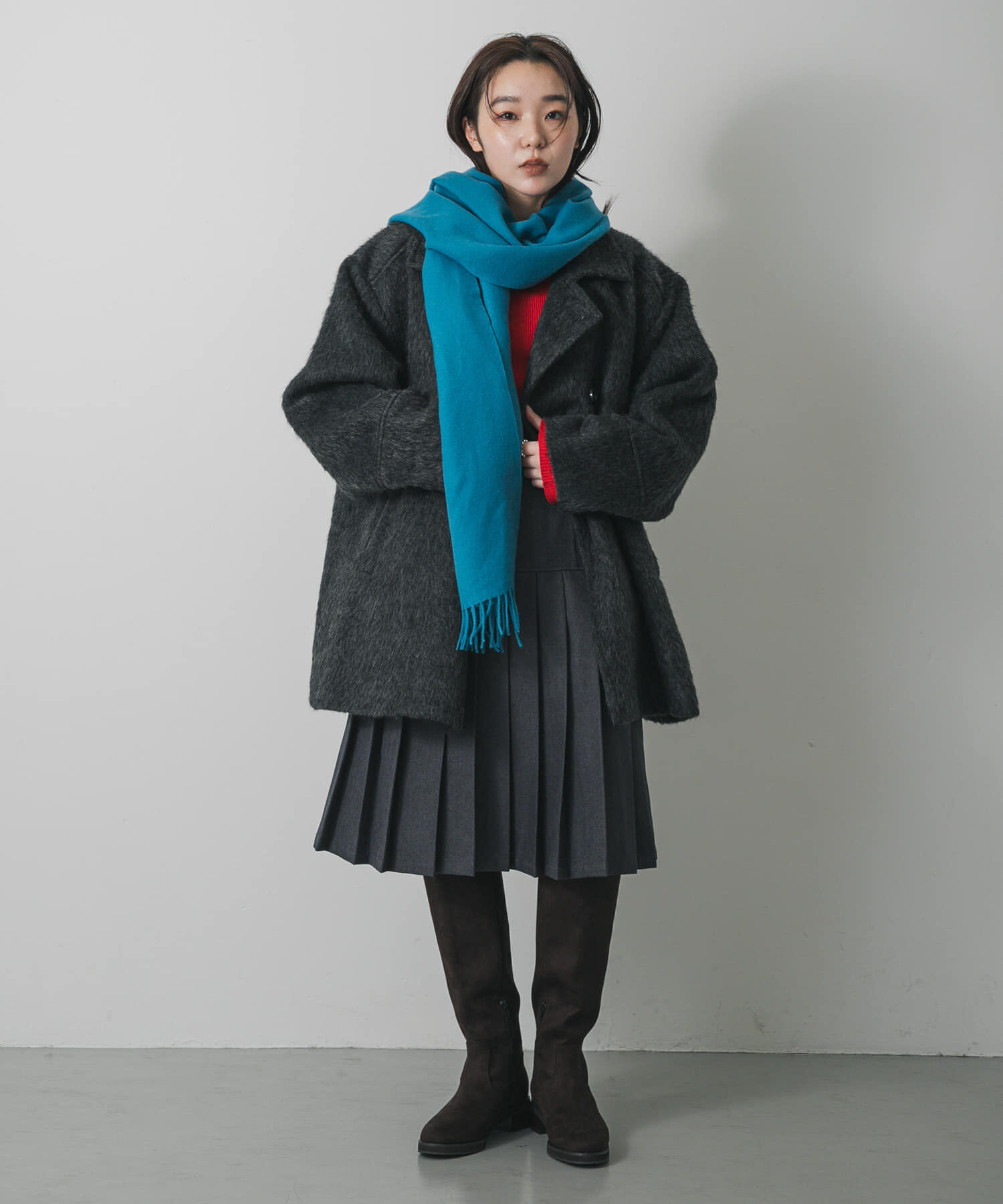 SENSE OF PLACE by URBAN RESEARCH「フリンジストール」|マフラー|