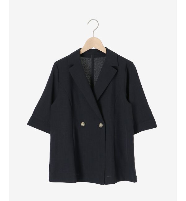  「《シャツ感覚でラフに羽織れる》タンブラーブッチャーハーフスリーブジャケット」|その他|