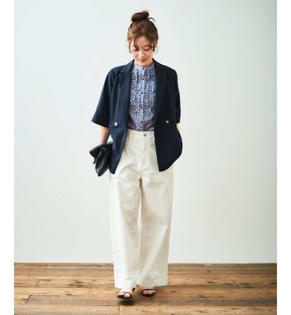  「《シャツ感覚でラフに羽織れる》タンブラーブッチャーハーフスリーブジャケット」|その他|