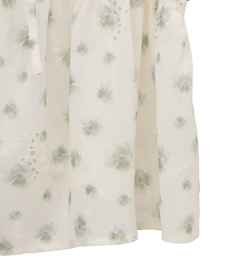 earth music&ecology「花柄ギャザーキャミビスチェ」|ベスト・ジレ|