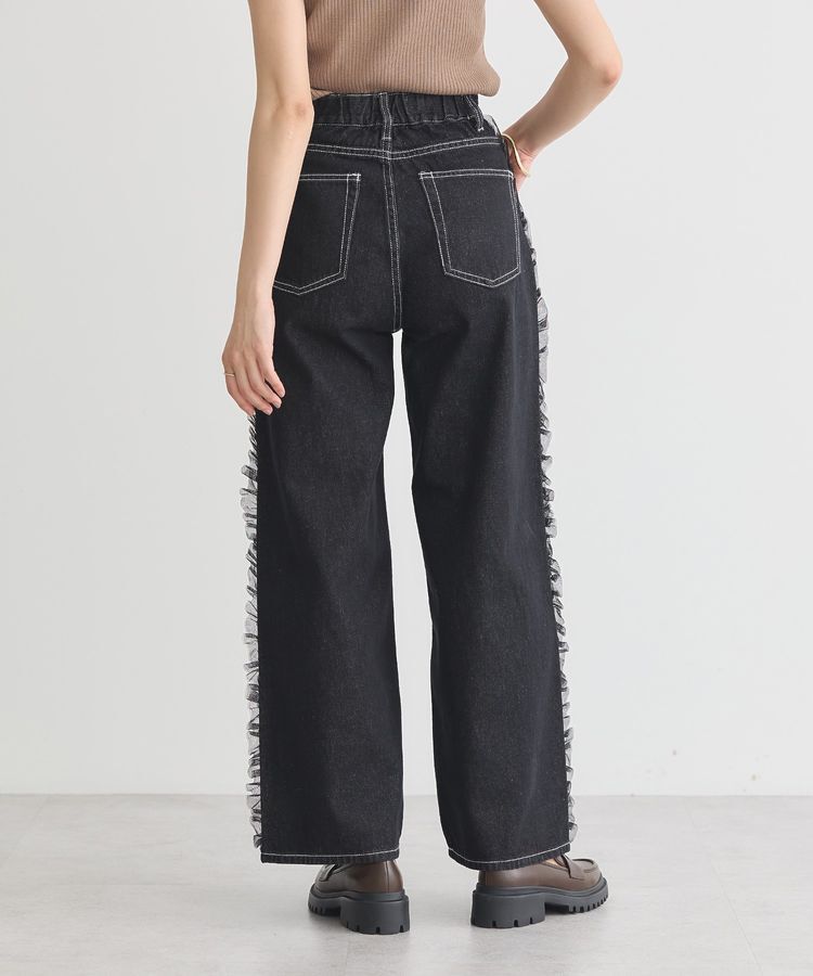 earth music&ecology「サイドチュールデニムパンツ」|デニム|