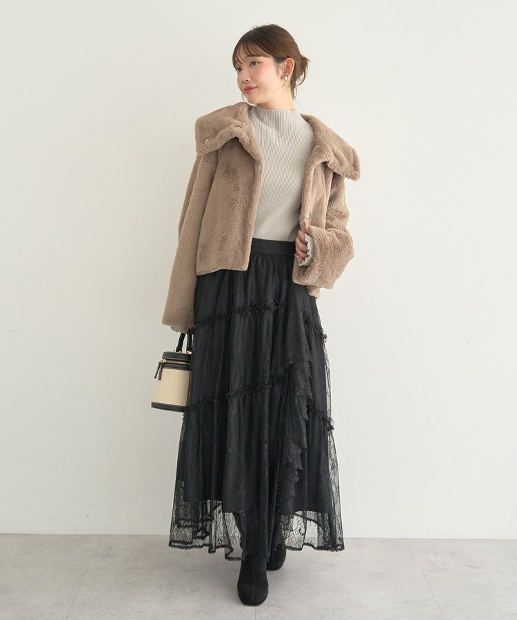 earth music&ecology「ハートプレートリブニットプルオーバー」|ニット・セーター|