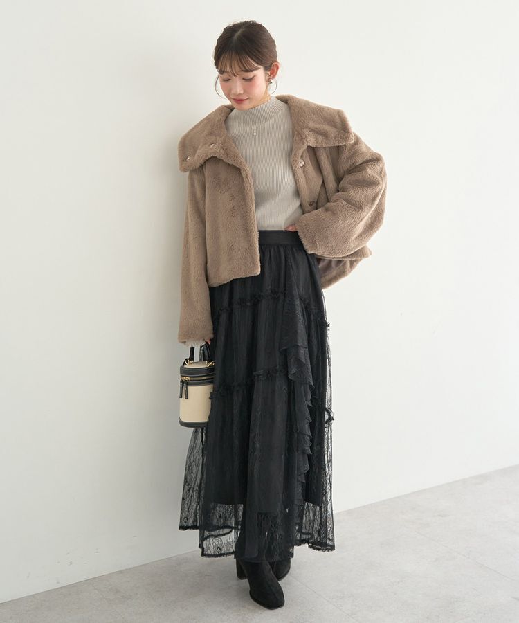 earth music&ecology「ハートプレートリブニットプルオーバー」|ニット・セーター|