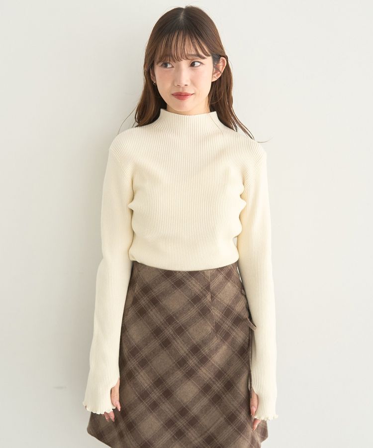 earth music&ecology「ハートプレートリブニットプルオーバー」|ニット・セーター|