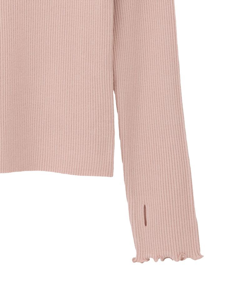 earth music&ecology「ハートプレートリブニットプルオーバー」|ニット・セーター|