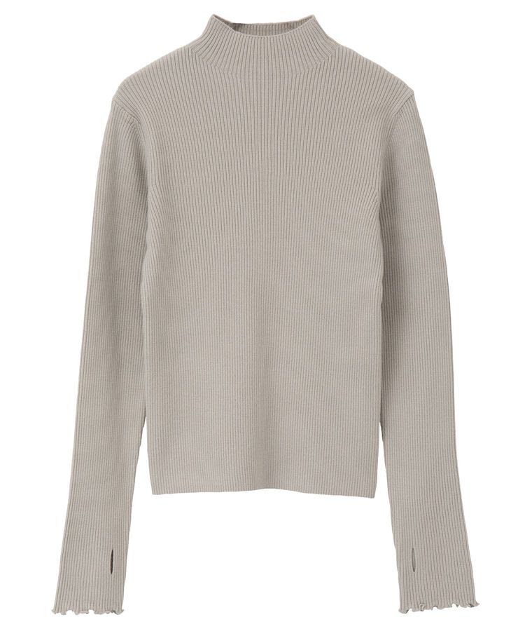 earth music&ecology「ハートプレートリブニットプルオーバー」|ニット・セーター|