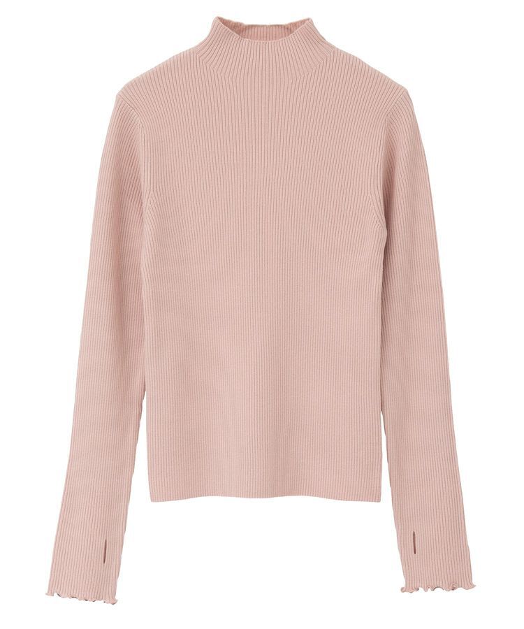 earth music&ecology「ハートプレートリブニットプルオーバー」|ニット・セーター|