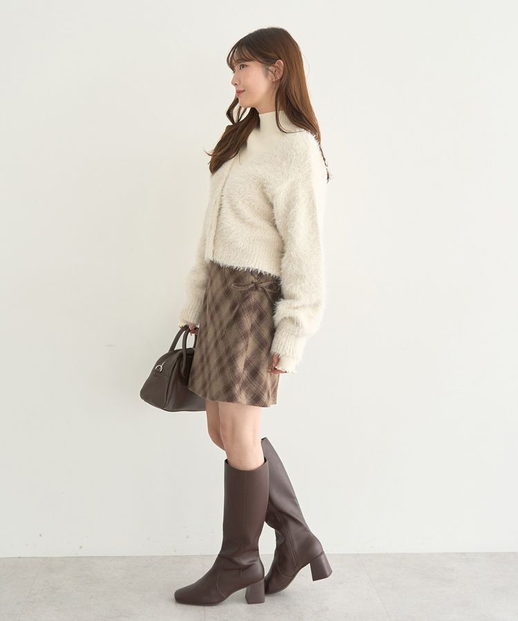 earth music&ecology「ハートプレートリブニットプルオーバー」|ニット・セーター|