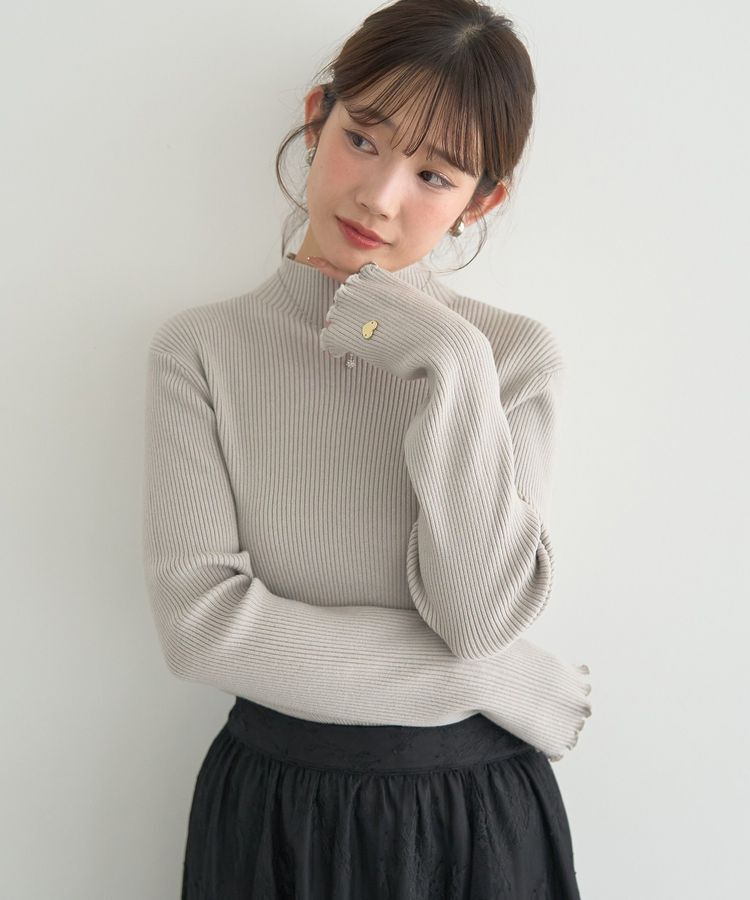 earth music&ecology「ハートプレートリブニットプルオーバー」|ニット・セーター|