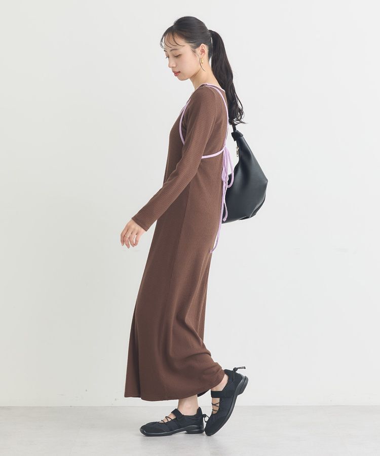 earth music&ecology「【2点SET】レイヤードバイカラーカットワンピース」|ワンピース|