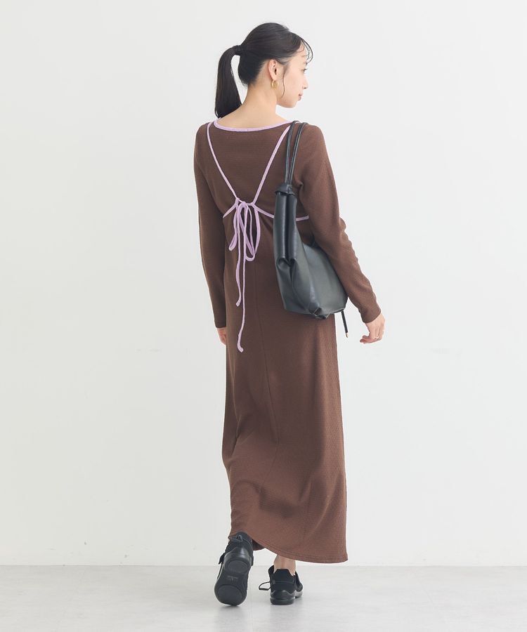 earth music&ecology「【2点SET】レイヤードバイカラーカットワンピース」|ワンピース|