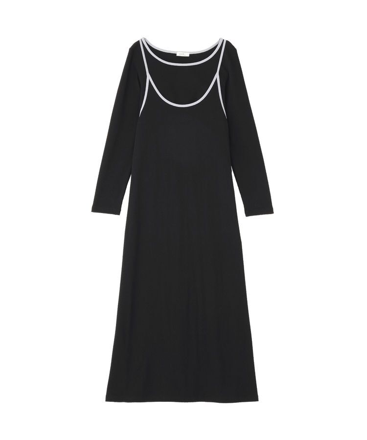 earth music&ecology「【2点SET】レイヤードバイカラーカットワンピース」|ワンピース|