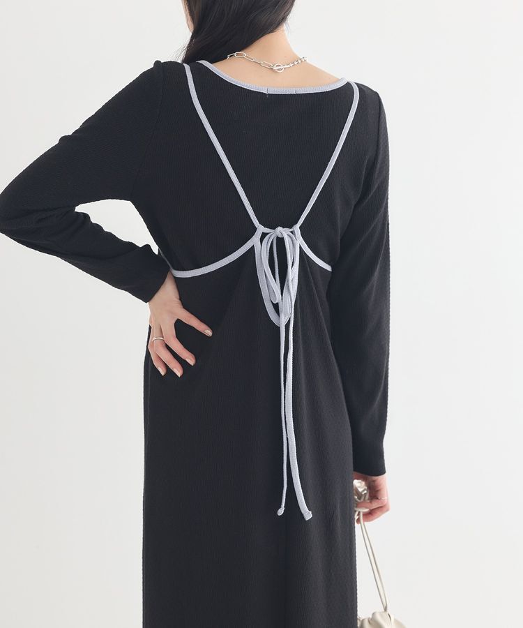 earth music&ecology「【2点SET】レイヤードバイカラーカットワンピース」|ワンピース|