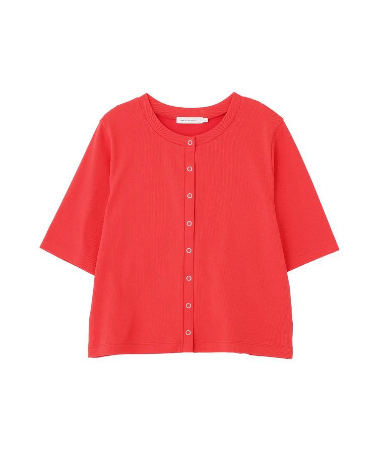 AMERICAN HOLIC「【マルチ機能】リブ半袖カーディガン」|カーディガン|