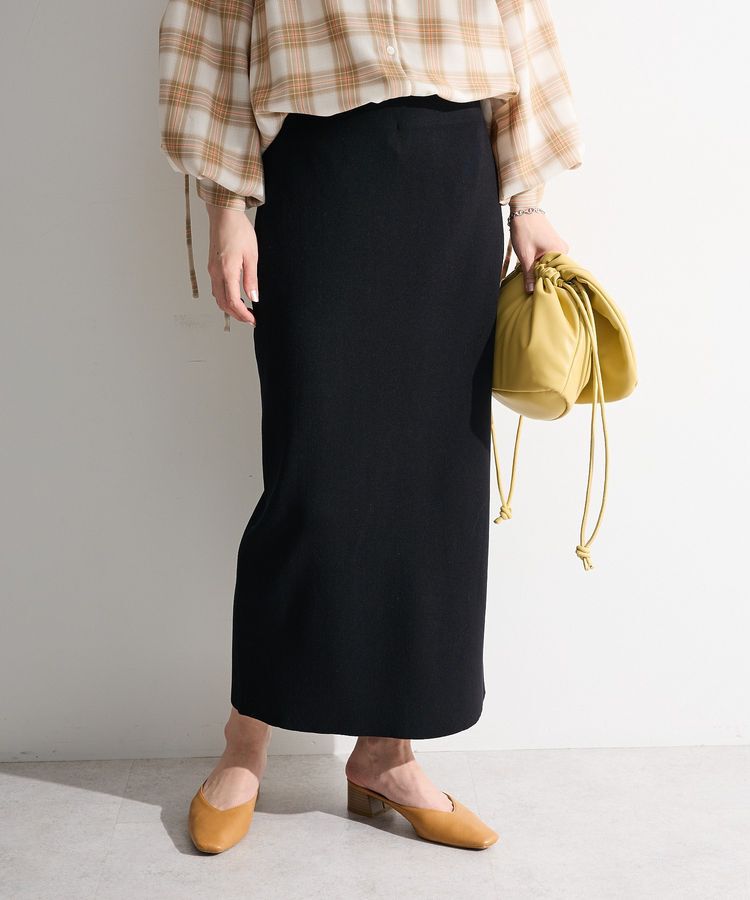 Green Parks「ニットタイトスカート」|タイト|Black
