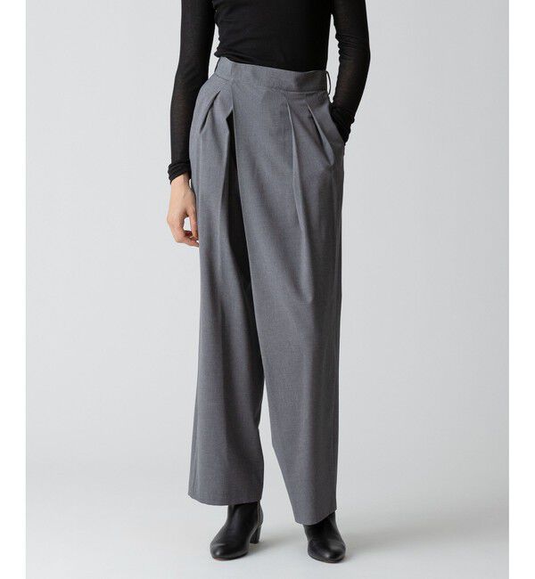 allureville「【セットアップ対応可能】トロピカルアシメタックパンツ」|チノ|