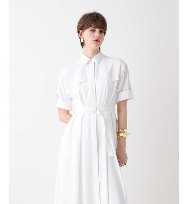 allureville「サッカーターンバックワンピース」|ワンピース|オフホワイト