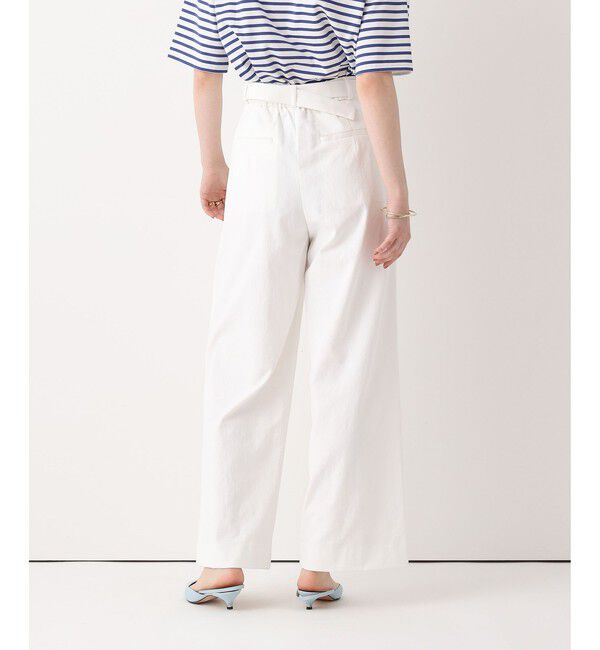 allureville「シェルタリングタックワイドパンツ」|チノ|