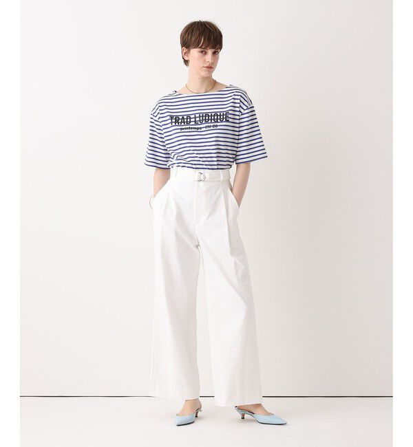 allureville「シェルタリングタックワイドパンツ」|チノ|