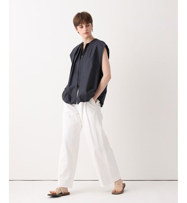 allureville「シェルタリングタックワイドパンツ」|チノ|