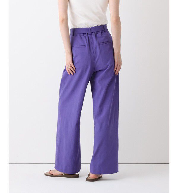 allureville「シェルタリングタックワイドパンツ」|チノ|