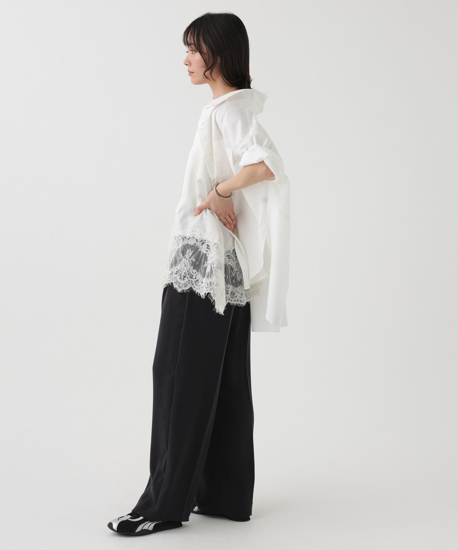  「【スタッフ企画】【先行予約】ジョーゼットアジャストパンツ」|スラックス|