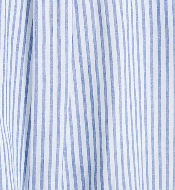  「麻レーヨンストライプシャツ」|シャツ・ブラウス|