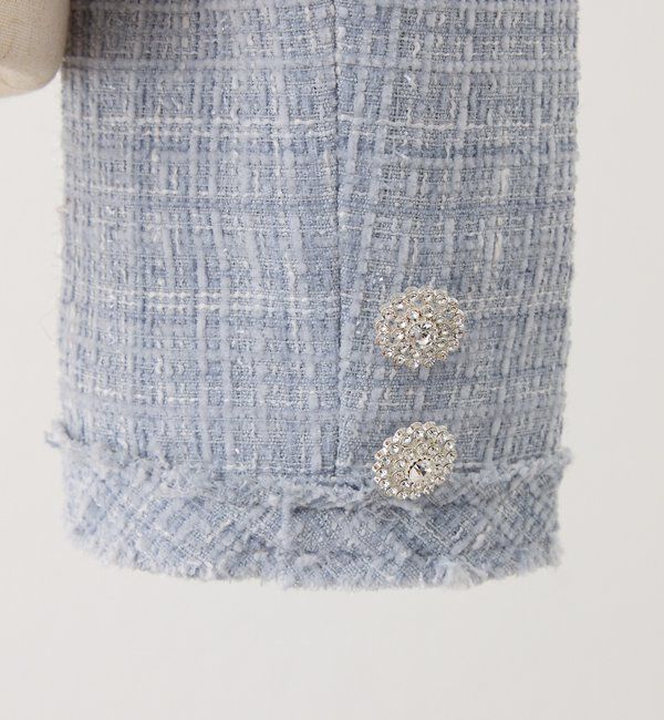  「キラキラノーカラージャケット」|テーラードジャケット|