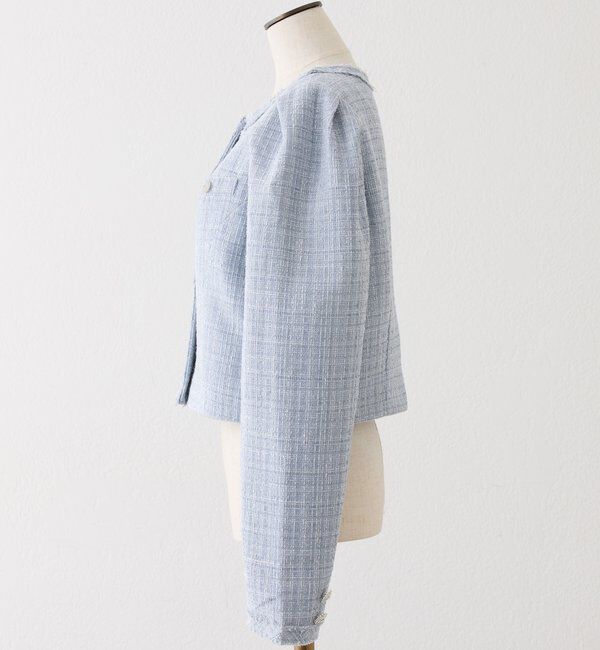  「キラキラノーカラージャケット」|テーラードジャケット|