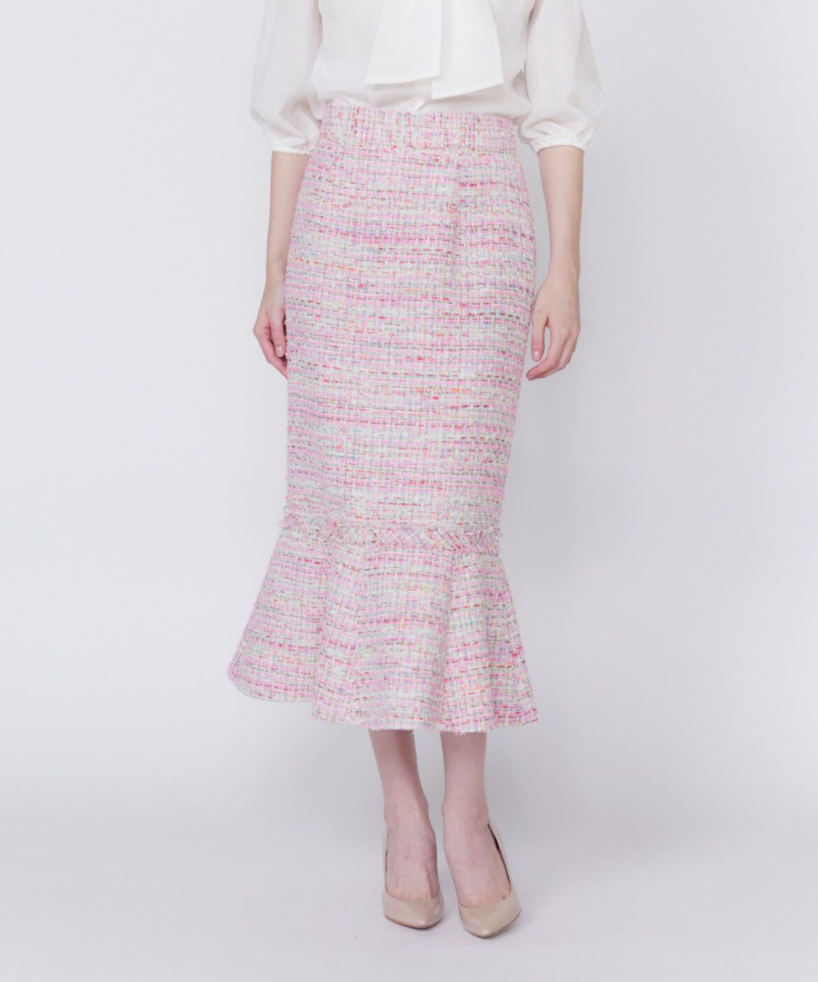 Maglie le cassetto「《M Maglie le cassetto》ツイードマーメイドスカート」|タイト|
