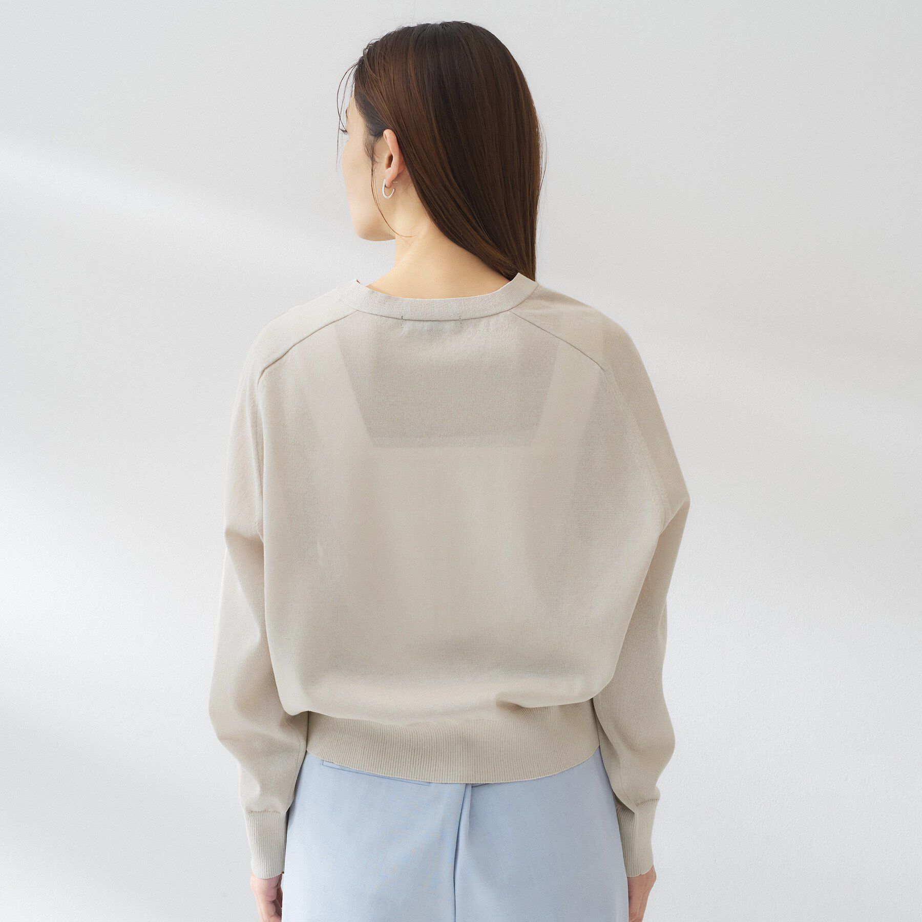 UNTITLED「【アンサンブル可/日除け・冷房対策】シアーレーヨンZIPカーディガン」|カーディガン|