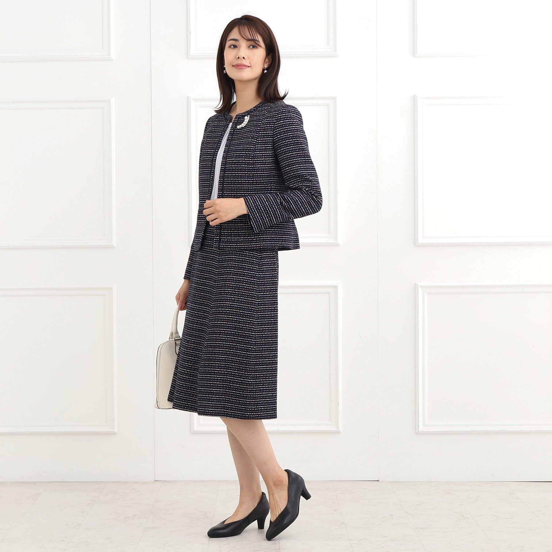 Reflect「【フォーマル/セットアップ可】ツイードスカート」|スカート|