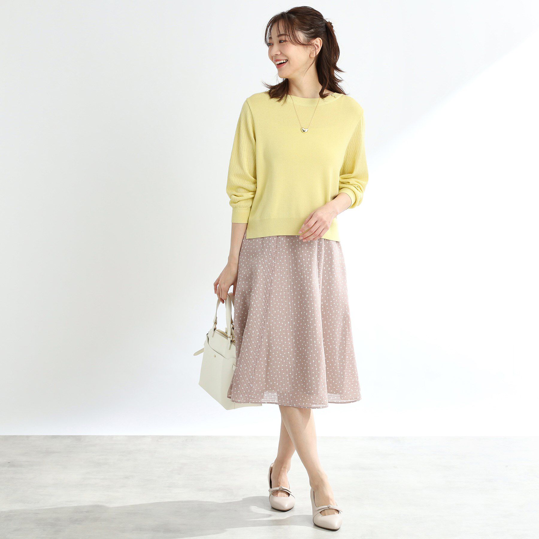 Reflect「【マシンウォッシュ可／セットアップ可能】コツキ柄プリントスカート」|スカート|