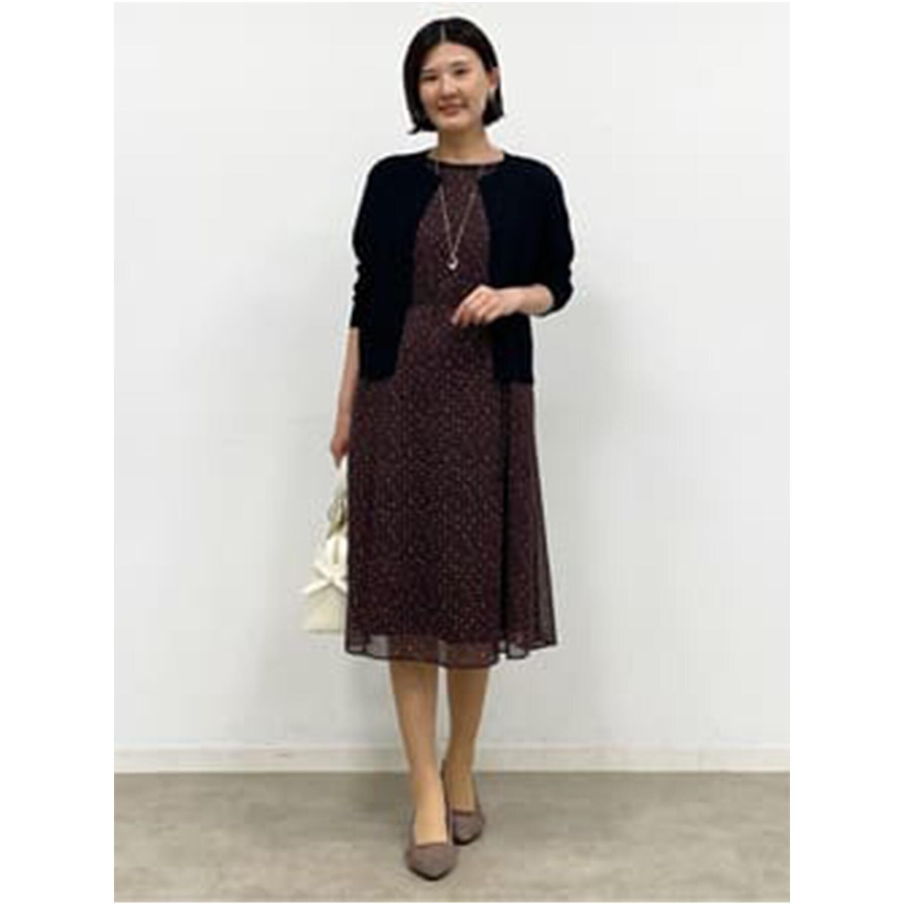 Reflect「【手洗い可】7分袖ドライタッチカーディガン」|カーディガン|