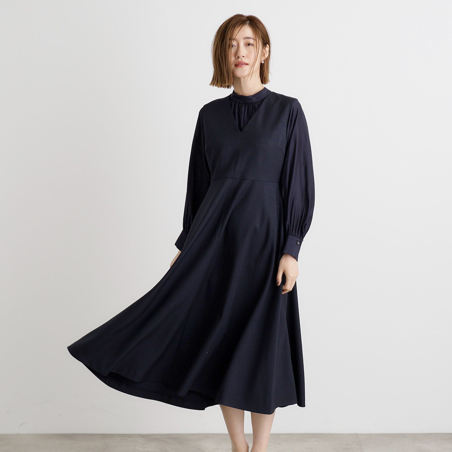 grove「ジャンパードレス＆ブラウスセットアップ」|ワンピース|