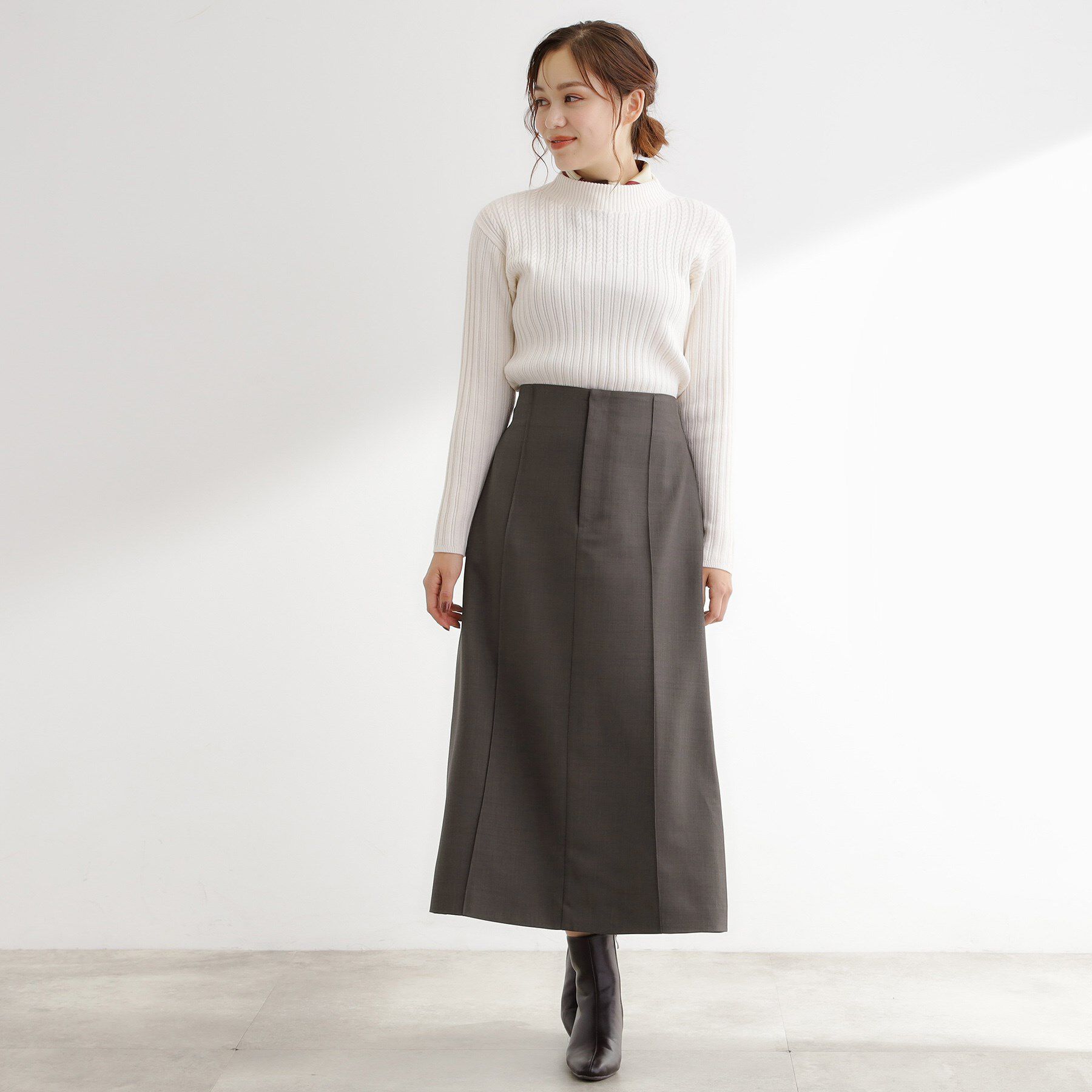 grove「【カセット服】洗えるストレートシルエットスカート」|スカート|