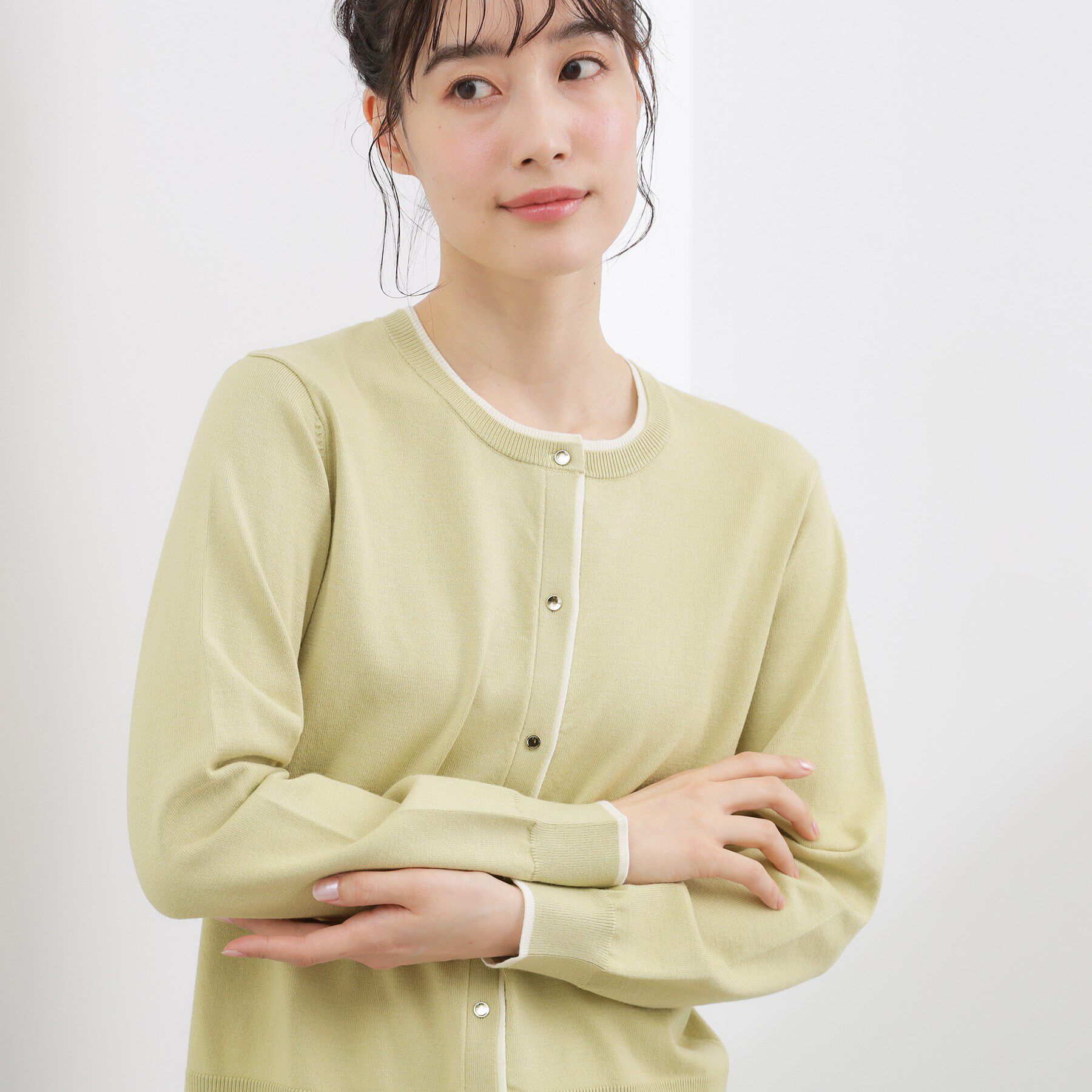 grove「レイヤード風配色カーディガン」|カーディガン|
