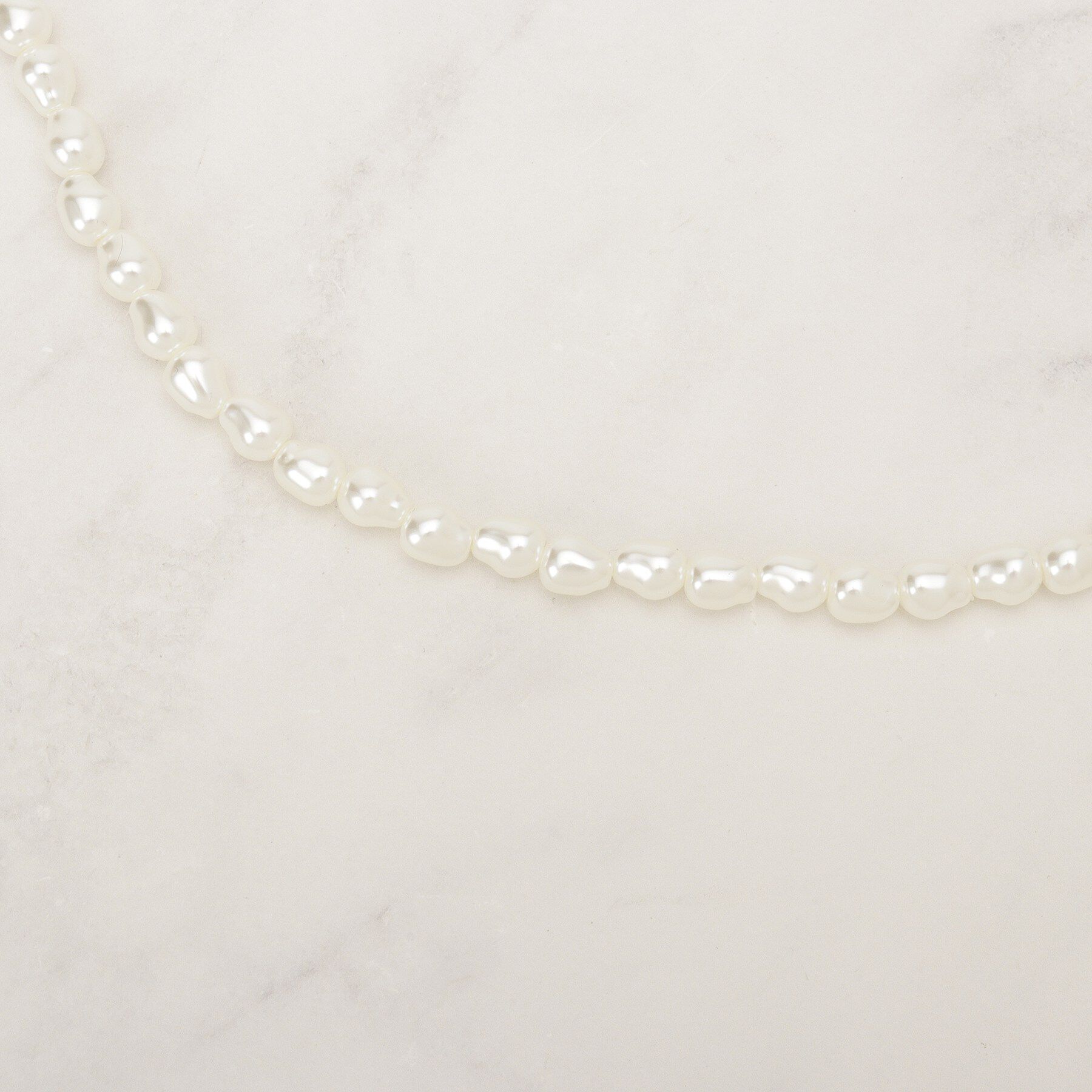 grove「バロックパール調メタルクラスプネックレス」|ネックレス|