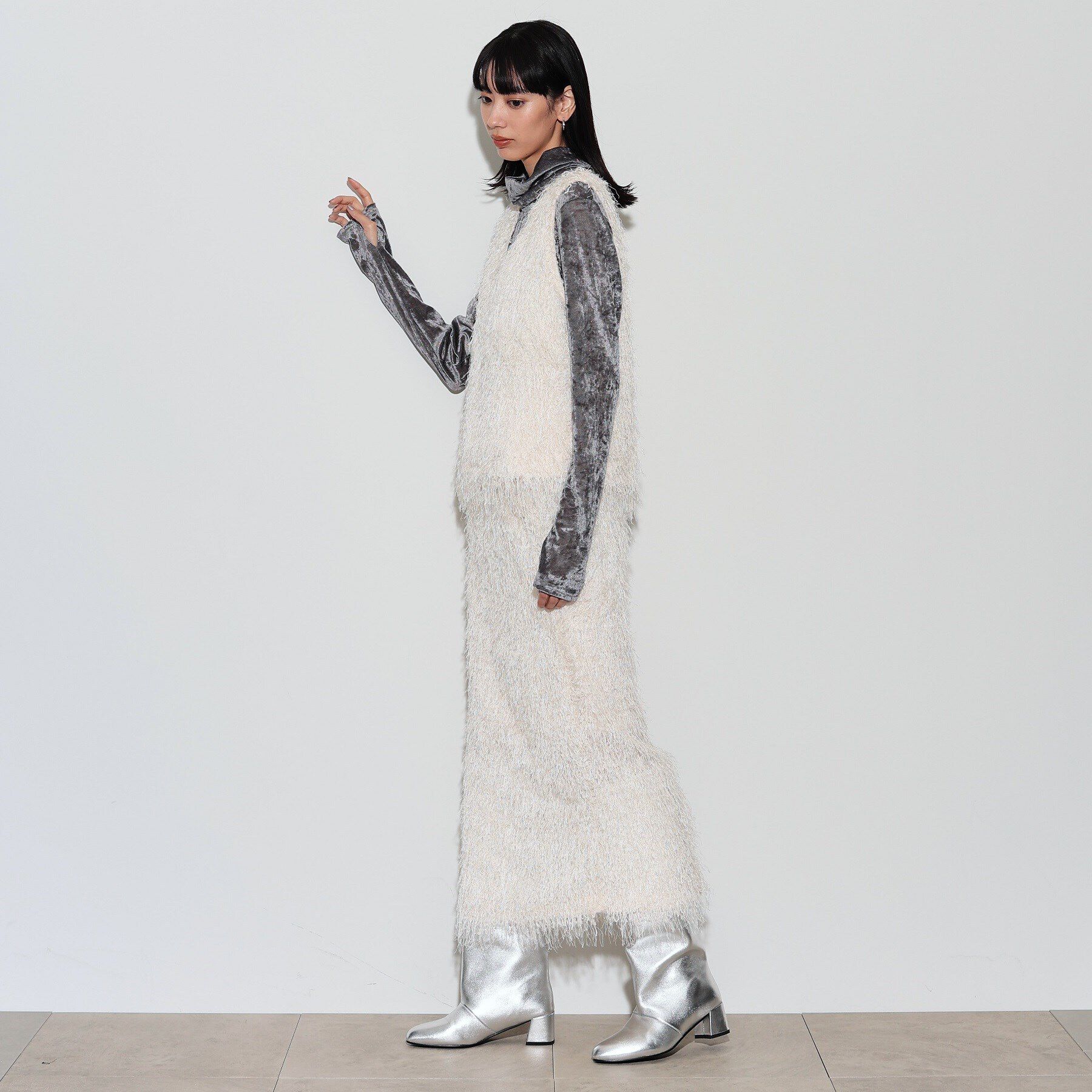 GALLEST「カットシャギータイトスカート」|スカート|