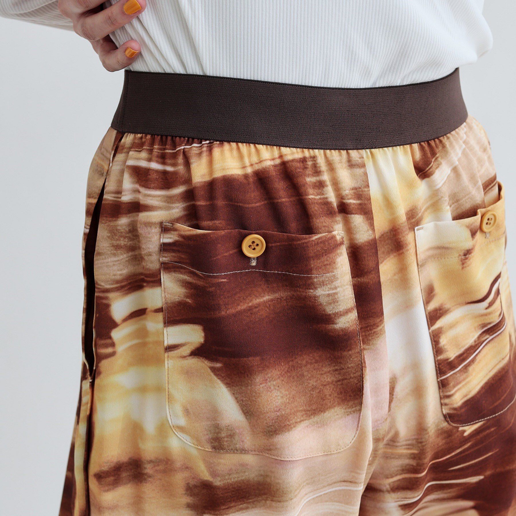 GALLEST「プリントイージーワイドストレートパンツ」|その他|