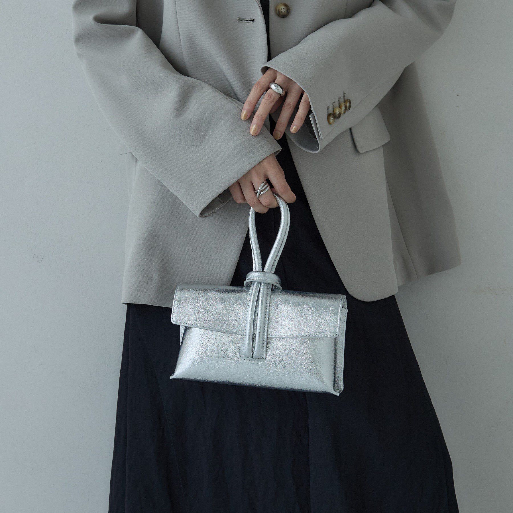 GALLEST「【MILLELA FIRENZE】ループハンドルバッグ」|ハンドバッグ|シルバー(006)