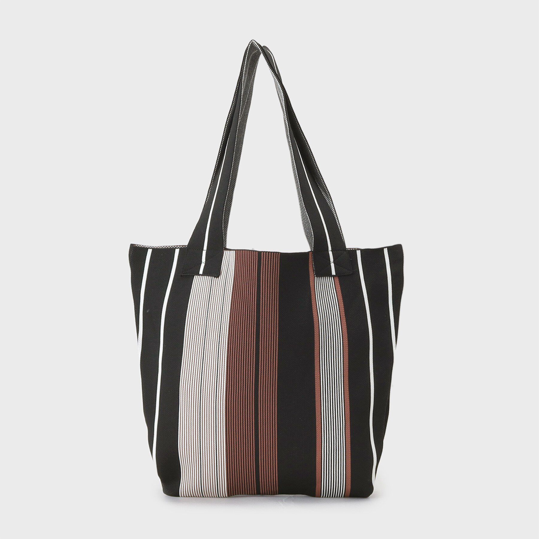 INDIVI「【WEB限定カラー／A4収納】柄ニットバッグ」|トートバッグ|